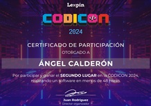 Segundo lugar Codicon 2024